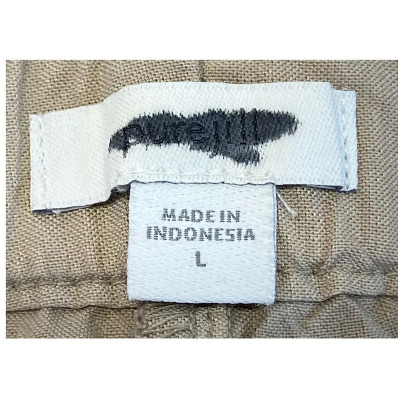 PURE JILL Womens L Khaki Elastic Waist Wide Leg 100% Lyocell Pants - Picture 3 of 14